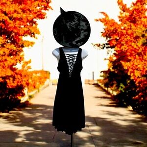 Bebe lace up black dress